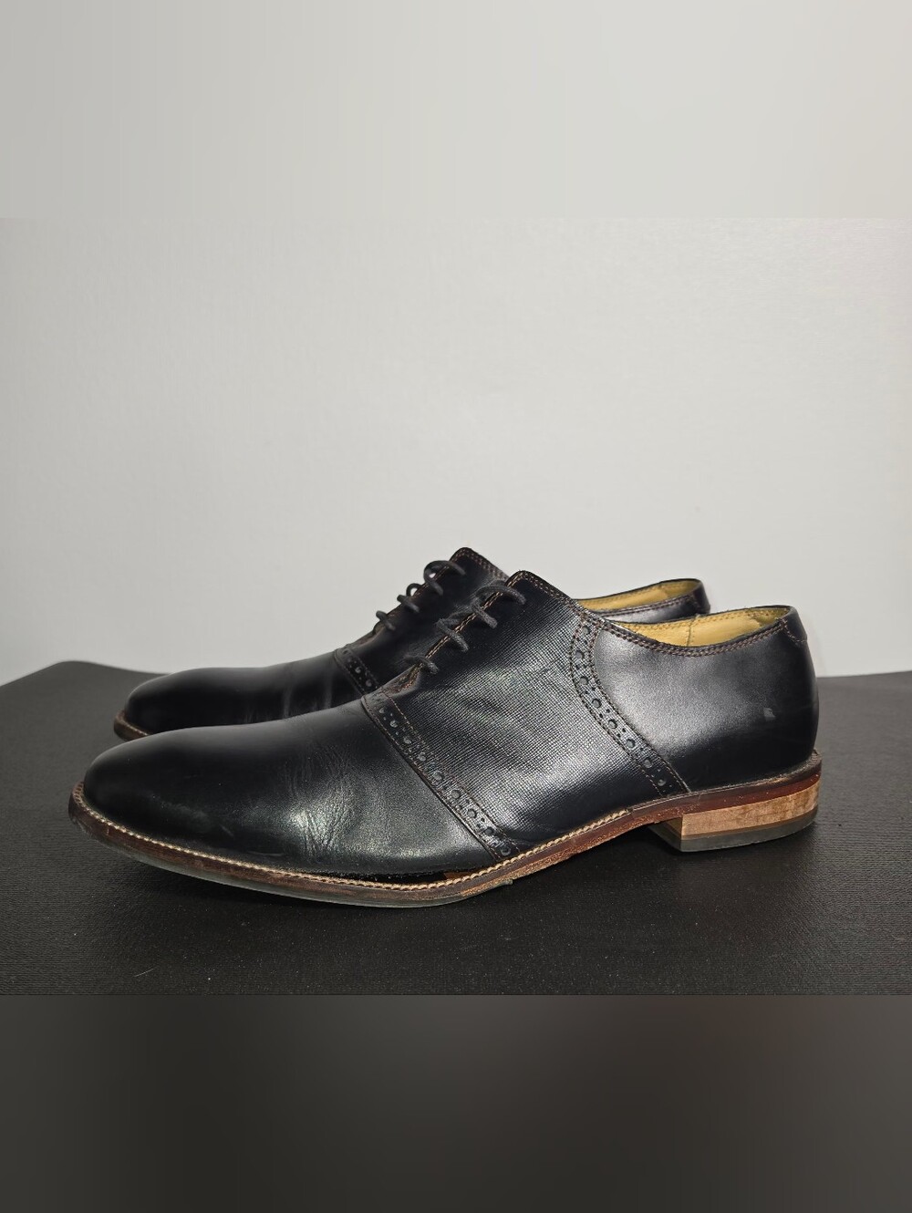 Cole Haan Williams C14389 Black Men’s Leather Oxfords - Size 10.5